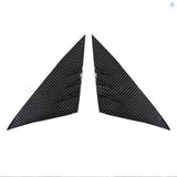 [Fibra de carbono real] Capa de spoiler triangular de pilar A para Tesla 2024+ Modelo 3 Highland