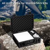 Waterproof Hard Carrying Case for Starlink Mini Kit and Accessories