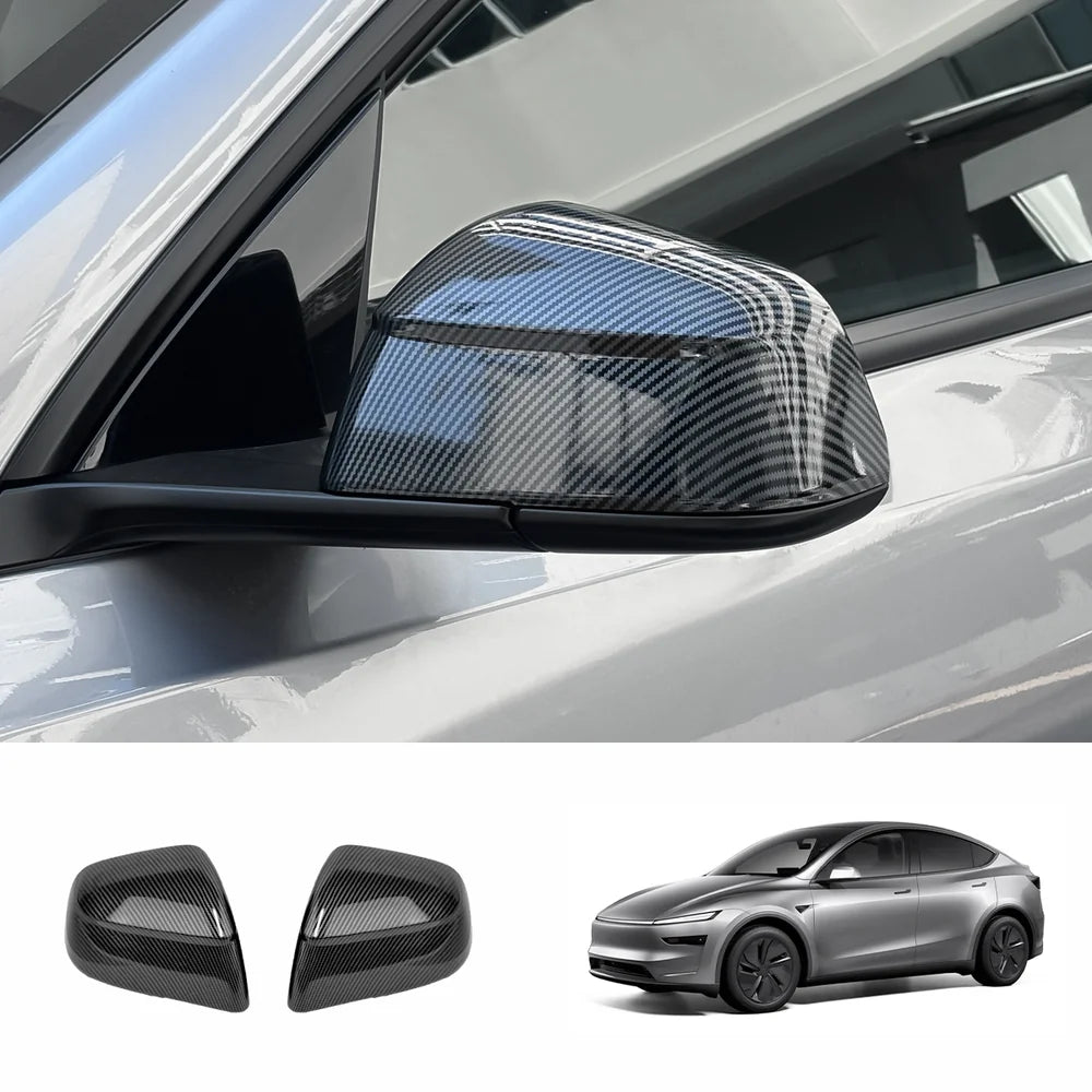 ABS Side Mirror Covers & Door Handle Covers for Tesla Model Y Juniper 2025+ / Model 3 Highland 2024+