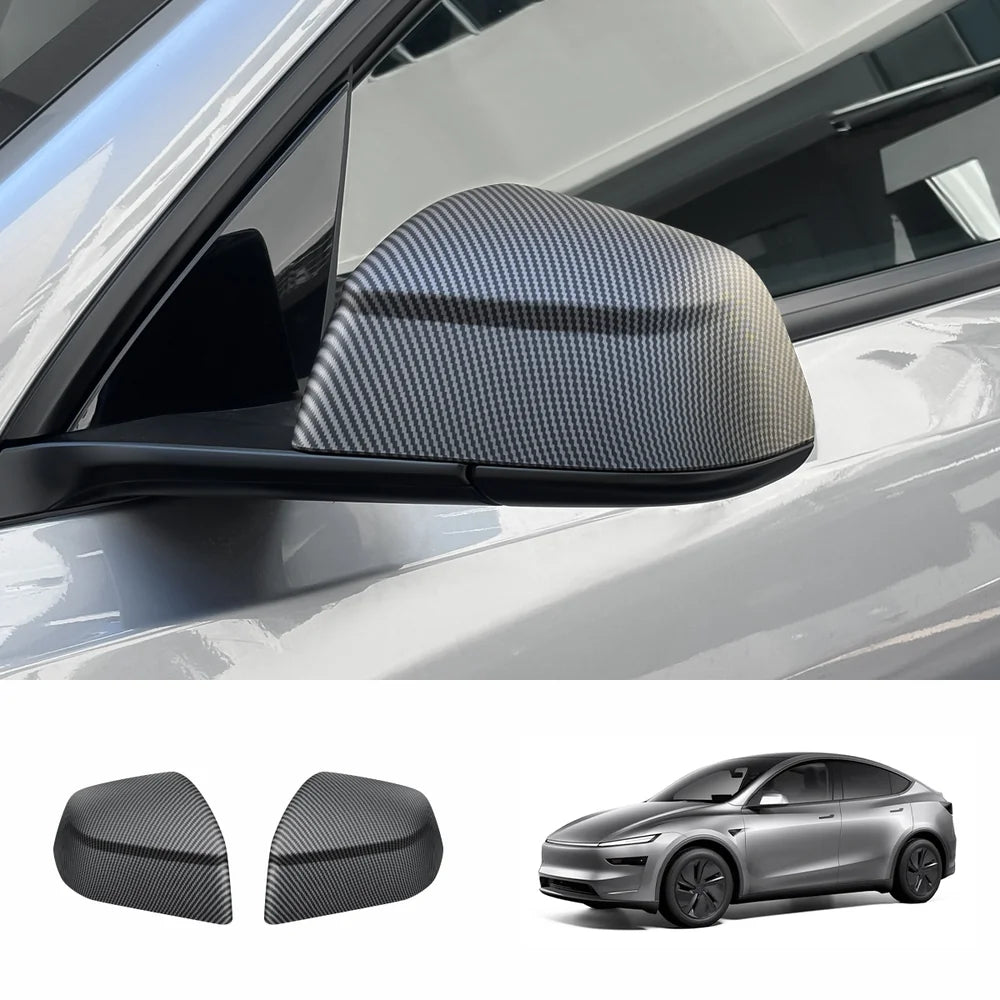 ABS Side Mirror Covers & Door Handle Covers for Tesla Model Y Juniper 2025+ / Model 3 Highland 2024+
