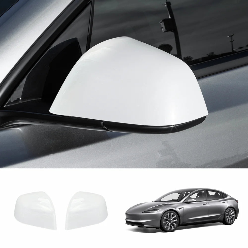ABS Side Mirror Covers & Door Handle Covers for Tesla Model Y Juniper 2025+ / Model 3 Highland 2024+