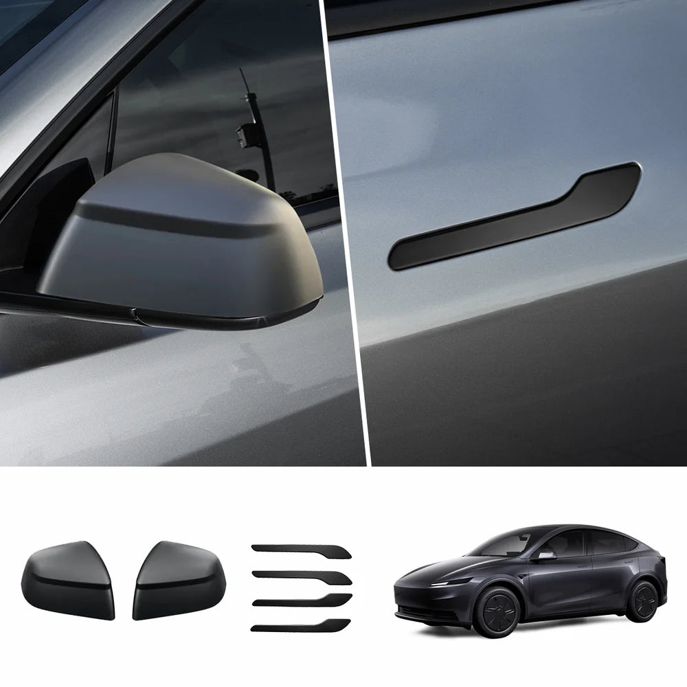 ABS Side Mirror Covers & Door Handle Covers for 2026 New Tesla Model Y Standard