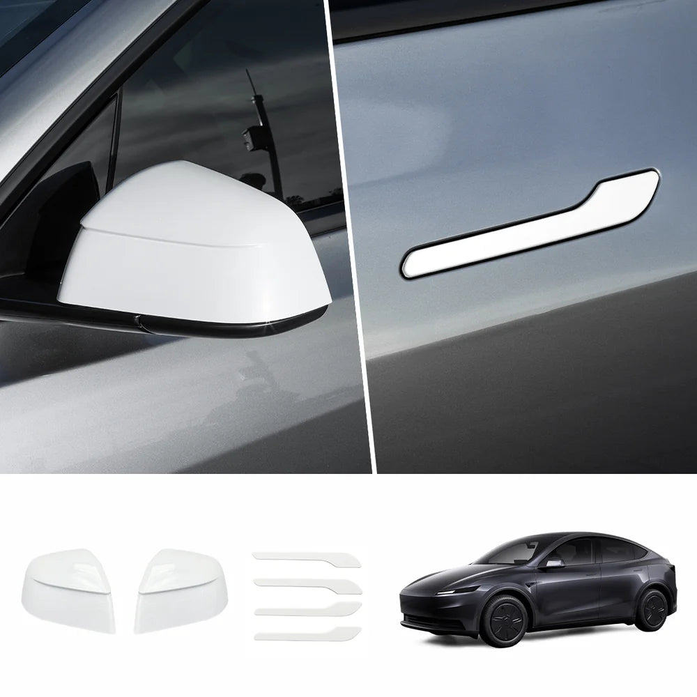 ABS Side Mirror Covers & Door Handle Covers for 2026 New Tesla Model Y Standard