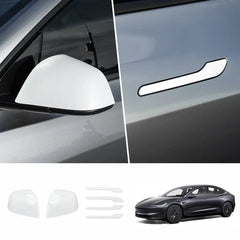 ABS Side Mirror Covers & Door Handle Covers for Tesla Model 3 Highland Standard 2025+