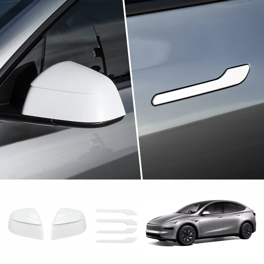 ABS Side Mirror Covers & Door Handle Covers for Tesla Model YL 2026+