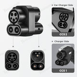 Adaptador CCS1 a CCS2 Adaptador de carga rápida para vehículos eléctricos