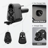 Adaptador de carga rápida Cybertruck CCS1 x J1772 a Tesla (NACS) para Tesla [[PL170]] 3/Y/S/X/Cybertruck