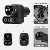 NACS/Tesla to CCS2 EV Charging Adapter