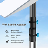 7FT Ground Pole RV Mount Kit with Adapter for Starlink Gen 2 Dish