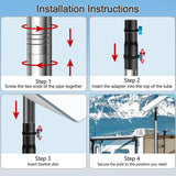 7FT Ground Pole RV Mount Kit with Adapter for Starlink Gen 2 Dish