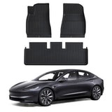 Tapis de sol TPE toutes saisons pour Tesla 2024 Model 3 Hautes Terres