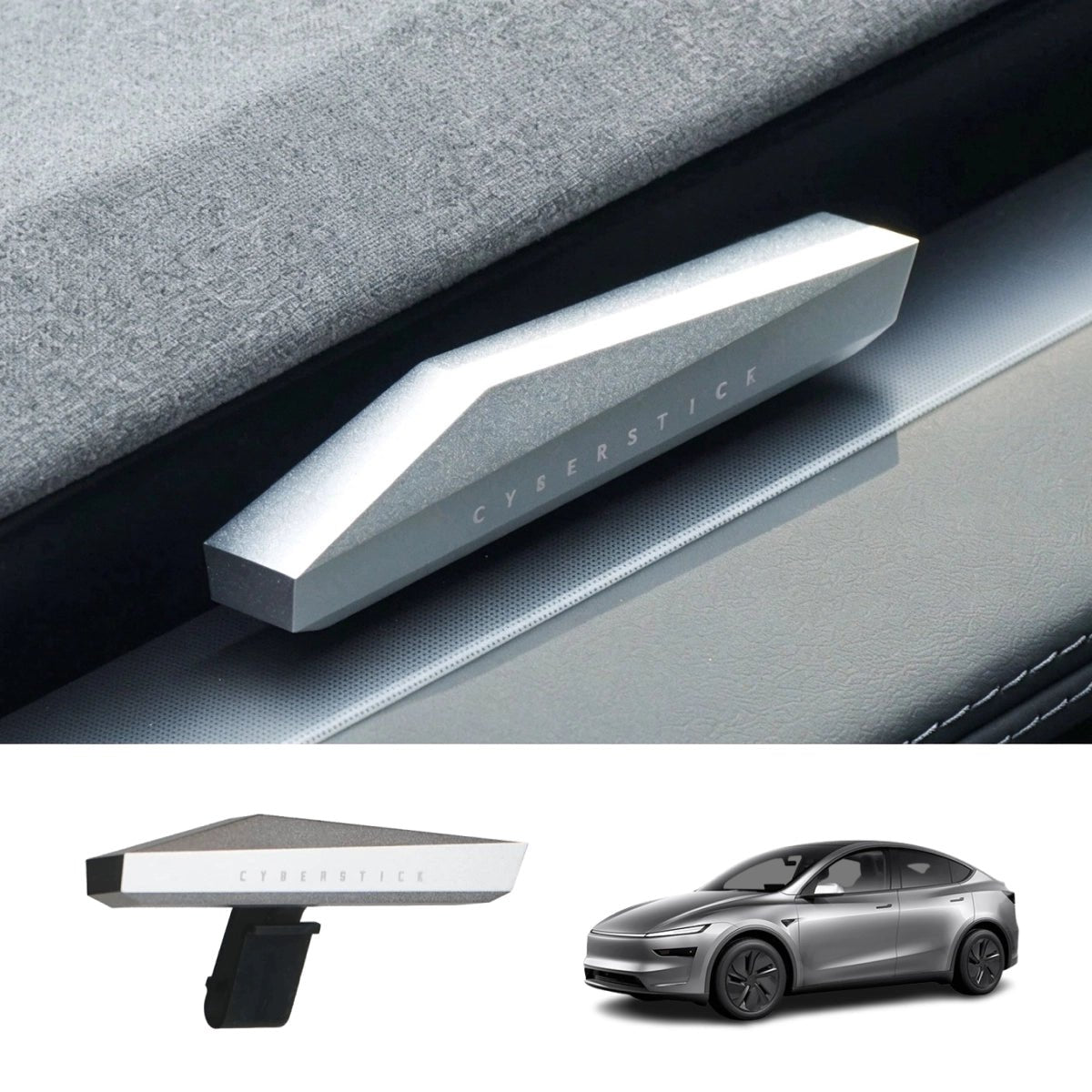 Cybertruck-Style Dashboard Air Freshener for Tesla Model 3 Highland 2024+ / Model Y Juniper 2025+ - T-Launch