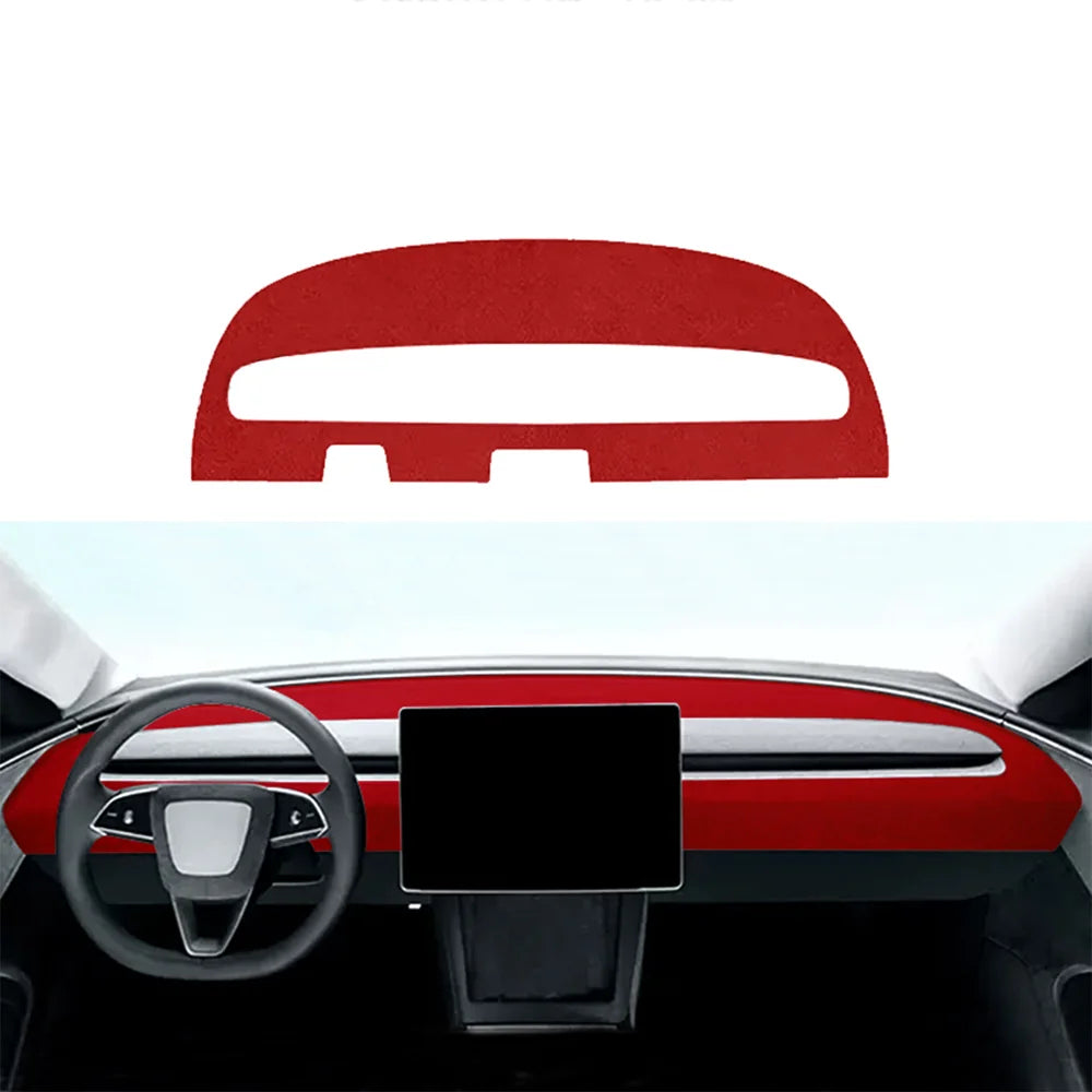 Alcantara Dashboard Reflektiva klistermärken för 2024. Model 3 Högland