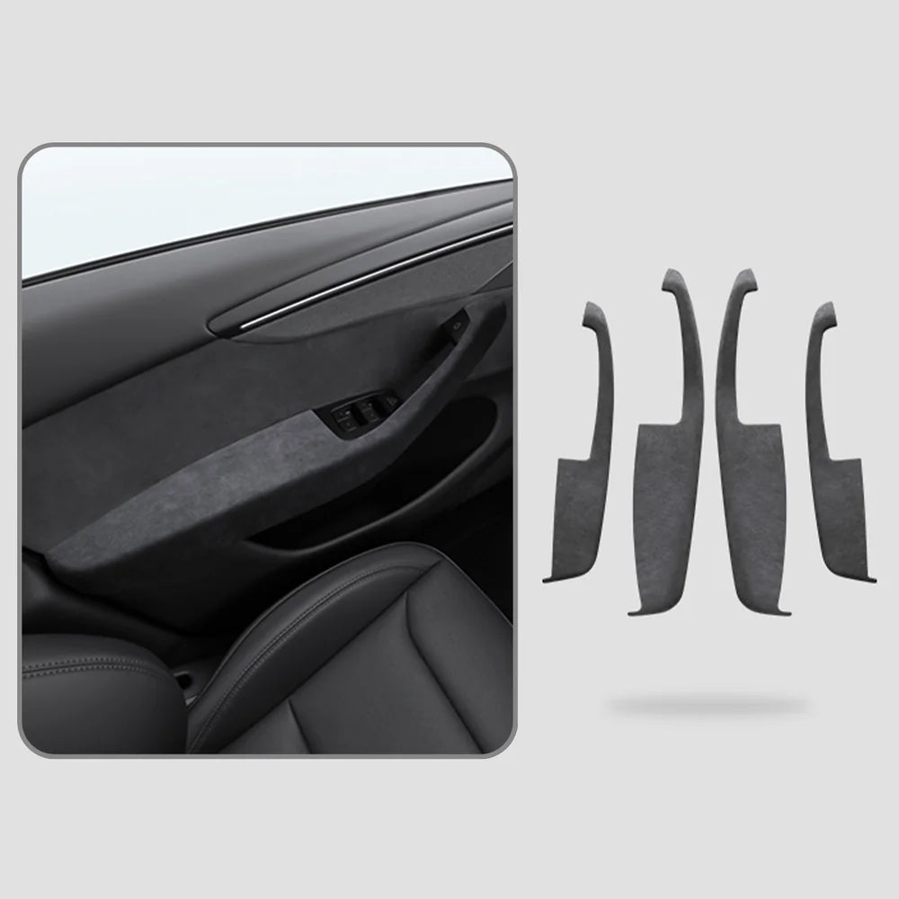 Alcantara Door Armrest Cover for Tesla Model Y Juniper 2025+