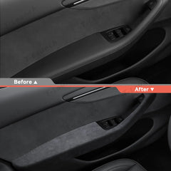 Alcantara Door Armrest Cover for Tesla Model Y Juniper 2025+