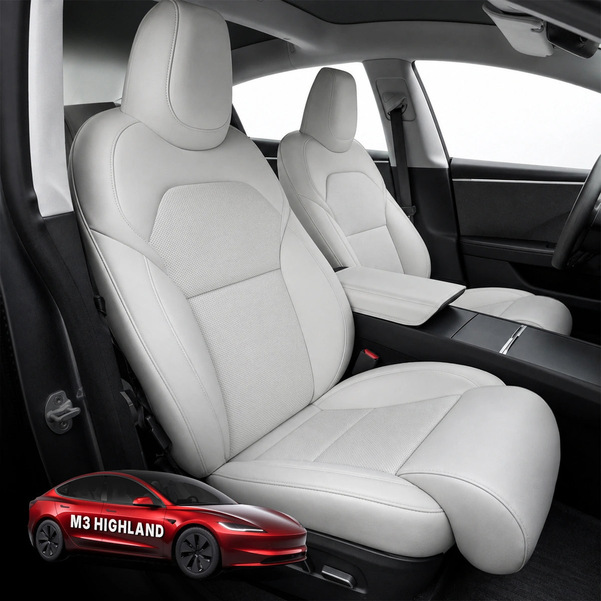 All-Inclusive Seat Cover With Leg Support for Tesla Model 3 Highland Premium 2024+