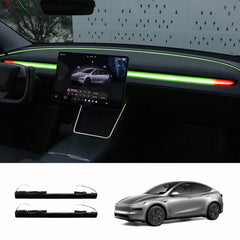 Smart Blind Spot Detection (BSD) Dashboard Ambient Light Bar for Tesla Model Y Juniper 2025+ / Model 3 Highland 2024+