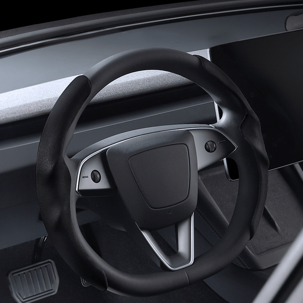 Anti-Slip Suede Stuurwielhoes voor Tesla Model 3 Highland 2024+