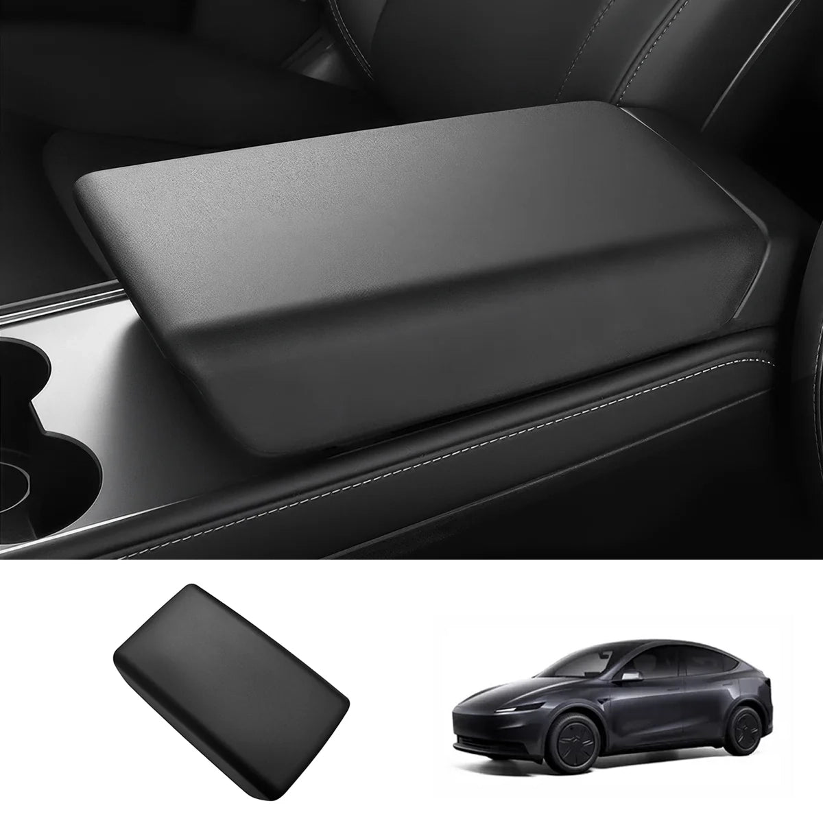 TPE Center Console Armrest Cover for Tesla Model Y Standard 2026+