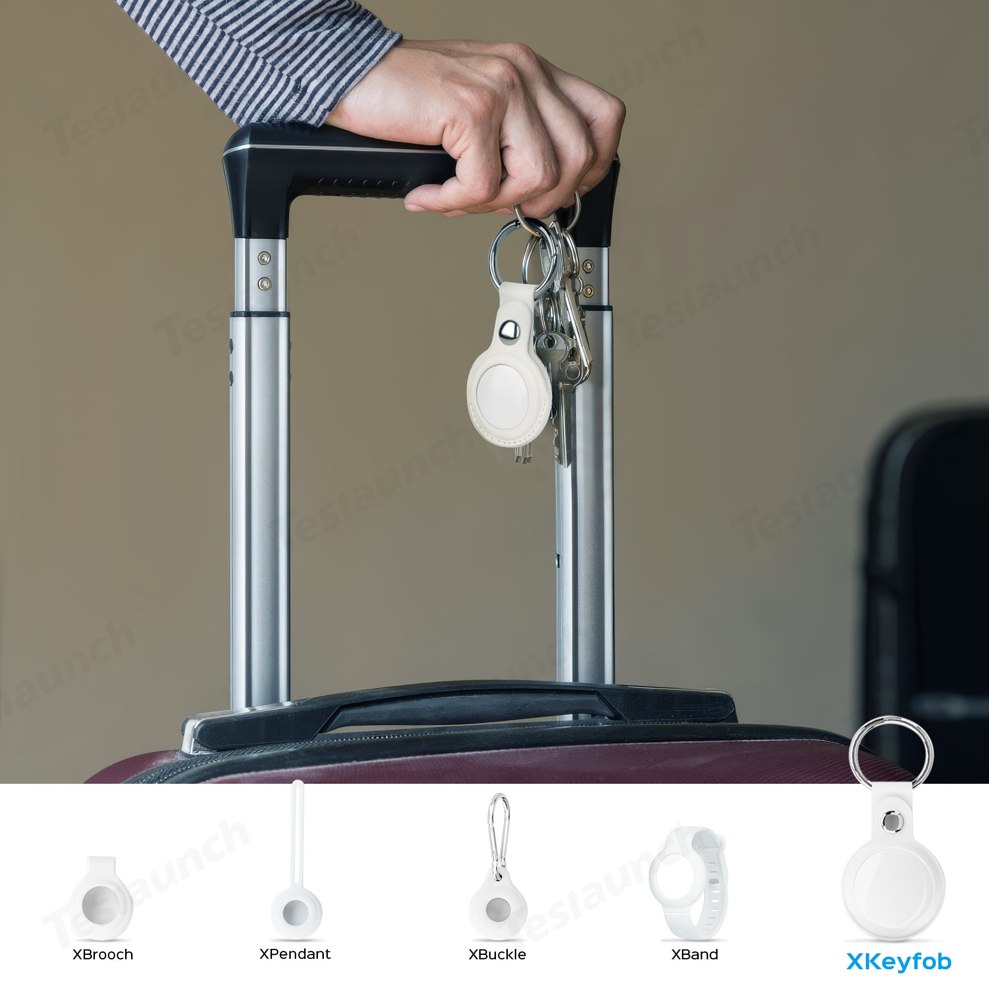 2-Pack Tesla Key Card Holders With Keychains - TPU Protective Sleeves For Model 3/Y/S/X/Cybertruck