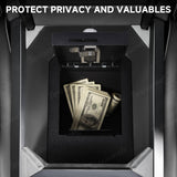 Anti-theft center console safe lockbox proTeslaCybertruck