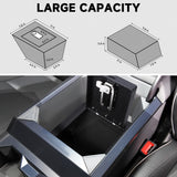 Anti-theft center console safe lockbox proTeslaCybertruck