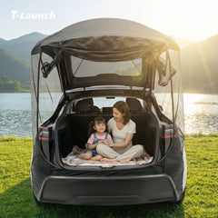 Camping Tailgate Mesh Screen Bug-Free Net for Tesla Model Y/YL