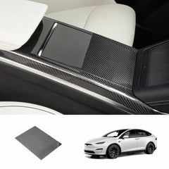 [Real Carbon Fiber] Center Console Cover For Model X 2021+