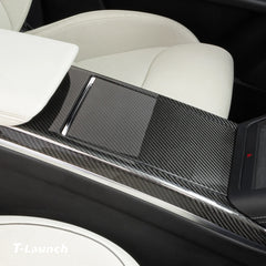 [Real Carbon Fiber] Center Console Cover For Model X 2021+