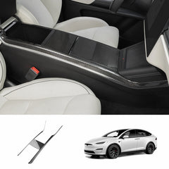 [Real Carbon Fiber] Rivestimento laterale della console centrale per Model X 2021+