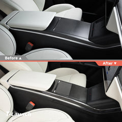 [Real Carbon Fiber] Rivestimento laterale della console centrale per Model X 2021+