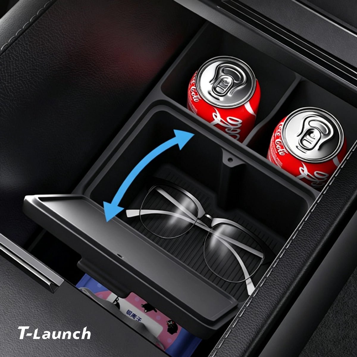 Center Console & Armrest Silicone Storage Organizer Set for Tesla Model 3 Highland 2024+ - T-Launch