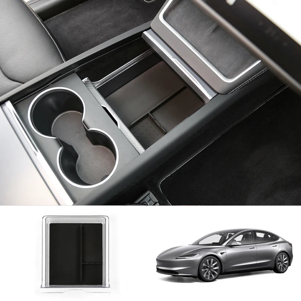 Center Console Storage Box Organizer for Tesla 2024 Model 3 Highland