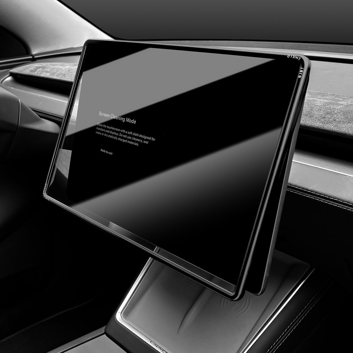 All-in-One Central Screen Tempered Glass & Frame Cover for Tesla Model Y Juniper 2025+