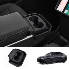 Cup Holder Insert Center Console Storage Organizer for Tesla Model Y Standard 2026+