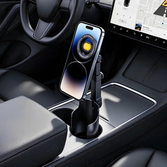 Telescopic 360° Rotating Cup Holder Magnetic Phone & Ipad Mount for Tesla Model 3/Y/S/X