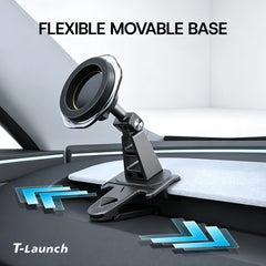 Dashboard Vent Clip Magnetic Phone Holder for Tesla Model 3 2024+/ Model Y 2025+