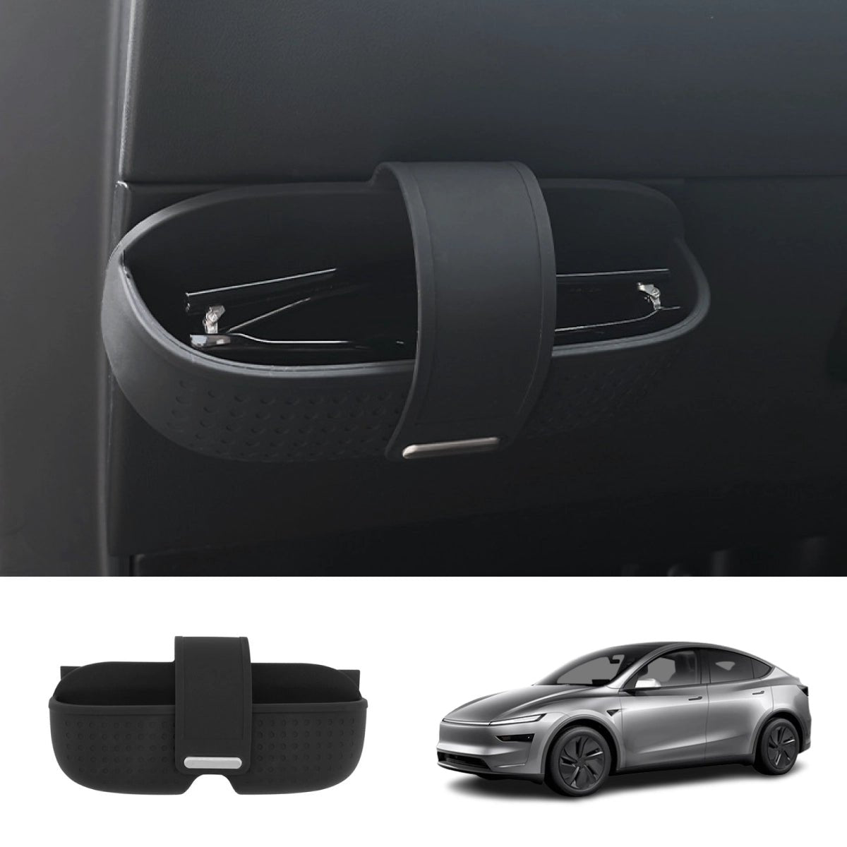 Dashboard Magnetic Sunglasses Holder for Tesla Model 3/Y/Y L 2024+ - T-Launch