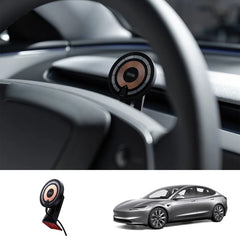Suport telefon pentru bord Volan Suport telefon magnetic Magsafe pentru încărcare fără fir Pentru Tesla Model 3/Y (2017-2024)