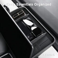 Silicone Hidden Dashboard Storage Tray for Tesla Model 3 (2017–2023) / Model Y (2020–2024) - T-Launch