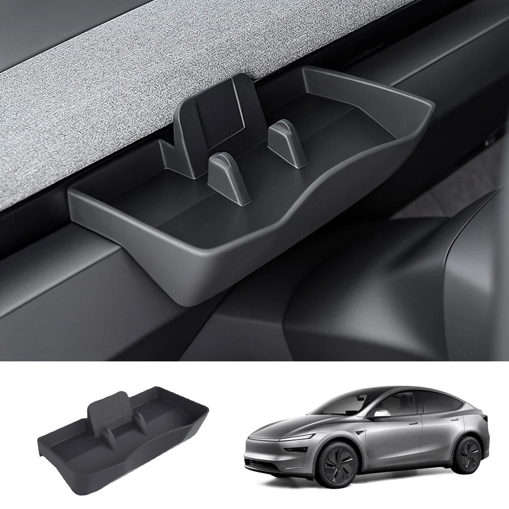 Dashboard Storage Tray & Multi-Use Holder for Tesla Model Y Juniper 2025+/Model 3 Highland 2024+