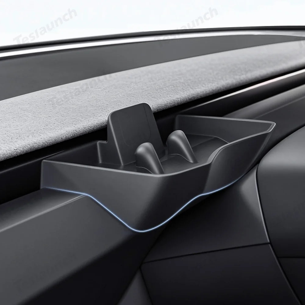Dashboard Storage Tray & Multi-Use Holder for Tesla Model Y Juniper 2025+/Model 3 Highland 2024+