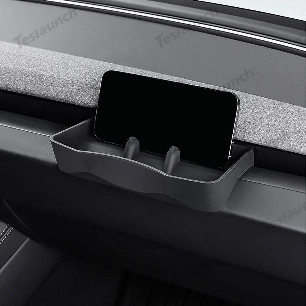 Dashboard Storage Tray & Multi-Use Holder for Tesla Model Y Juniper 2025+/Model 3 Highland 2024+