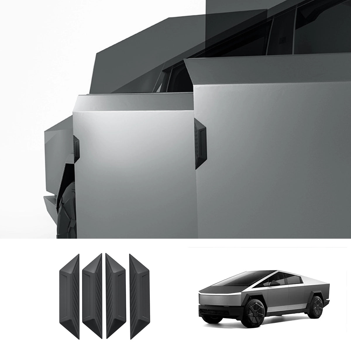 Exterior Door Edge Anti-Collision Protector Trim for Tesla Cybertruck 2024+