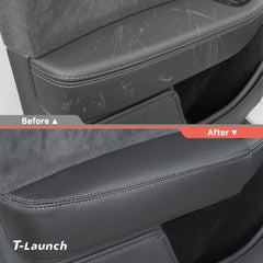 Nappa Leather Door Armrest Pads for Tesla Model Y L 2026+