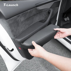 Nappa Leather Door Armrest Pads for Tesla Model Y L 2026+