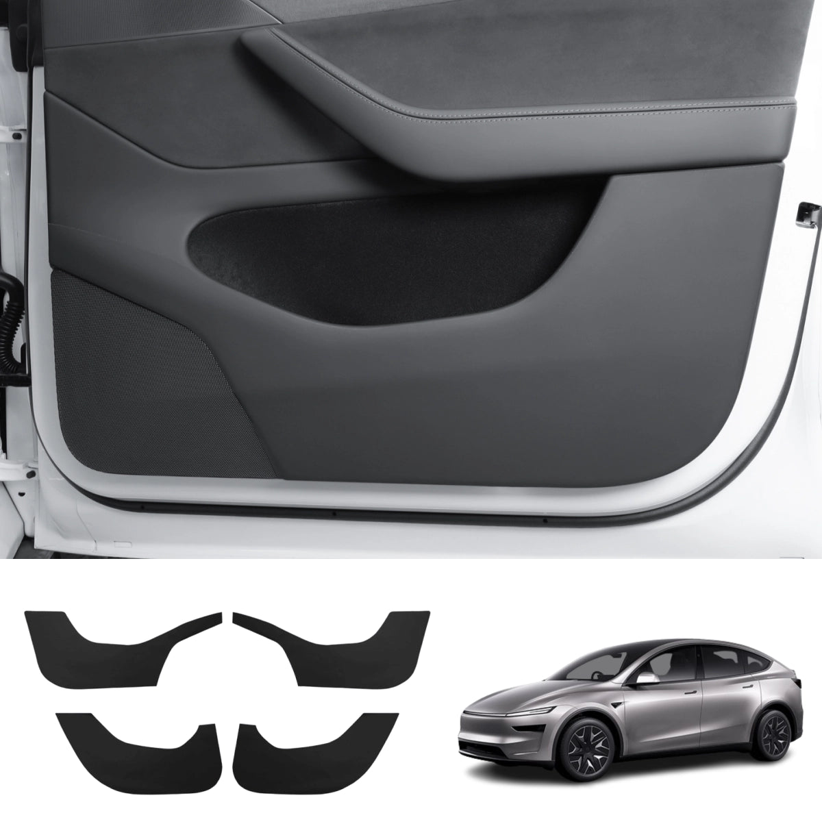 Door Panel Anti-Kick Protection Covers for Tesla Model Y L 2026+