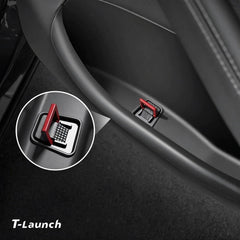 TPE Door Pocket Storage Box with Emergency Release Pull Ring for Tesla Model Y/Y L 2025+ - T-Launch