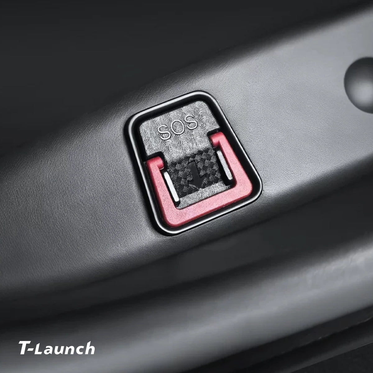 TPE Door Pocket Storage Box with Emergency Release Pull Ring for Tesla Model Y/Y L 2025+ - T-Launch