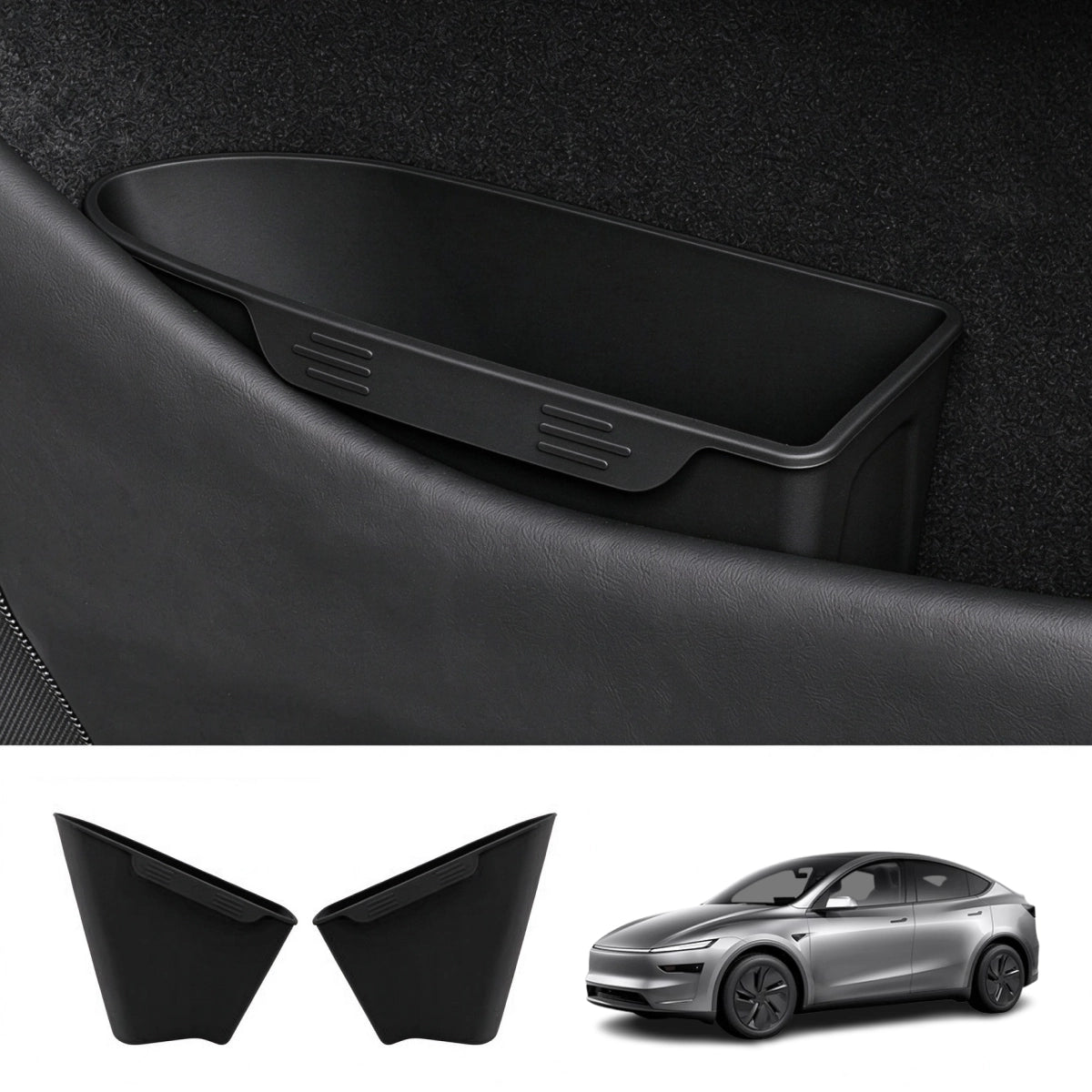 Silicone Front Door Storage & Trash Bin for Tesla Model Y Juniper 2025+ / Model Y L 2026+